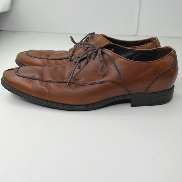Cole Haan Men’s Tan Leather Oxford Dress Shoes | Classic Lace Up Business Formal - Picture 4 of 10